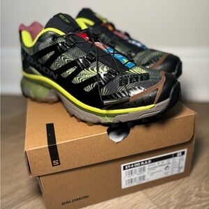 Salomon XT-4 OG Black and Yellow Trail Shoes